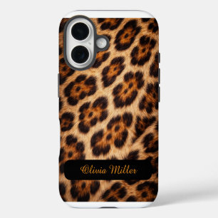 Custom Name Bengal Cat Print Personalised iPhone 16 Case