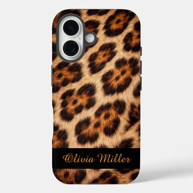 Custom Name Bengal Cat Print Personalized Case-Mate iPhone Case (Back)