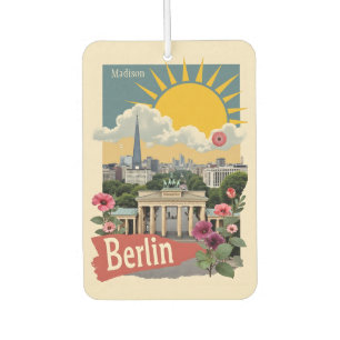 Custom Name Berlin, Germany Car Air Freshener