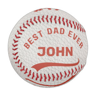 Custom Name Best Dad Ever Baseball