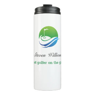 Custom Name Best Golfer Thermal Tumbler