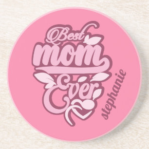 Custom Name "Best Mum Ever" Coaster