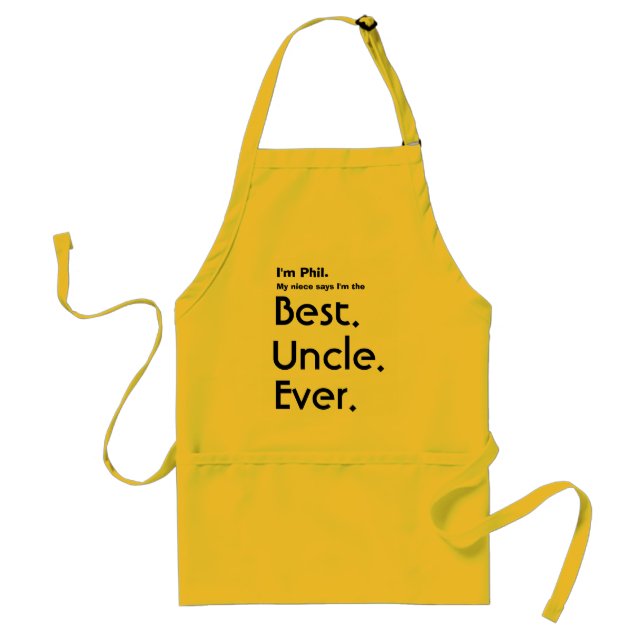 Custom Name Best Uncle Ever Standard Apron (Front)