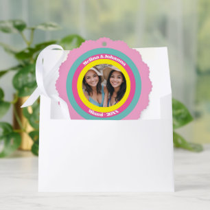 Custom name besties friends giry paper Ornament