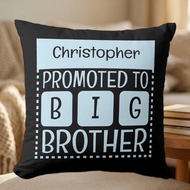 Custom name big brother blue cushion (Creator Uploaded)