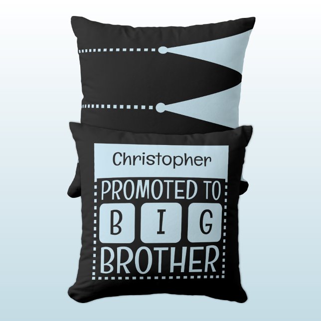 Custom name big brother blue cushion (Creator Uploaded)
