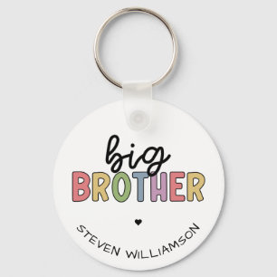 Custom Name Big Brother Cute Personalized Key Ring