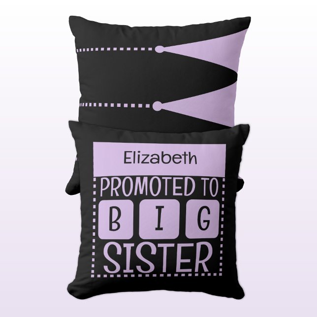Custom name big sister purple cushion (Creator Uploaded)
