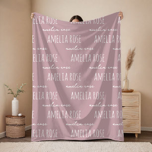 Custom Name Blanket Anniversary Gift for Couples