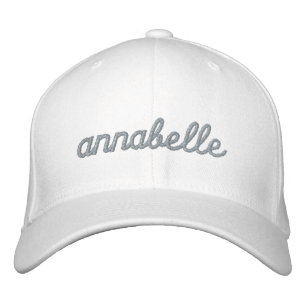 Custom Name Blush Pink Modern Monogram Embroidered Hat