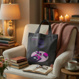 Custom Name Book Club Tote Bag