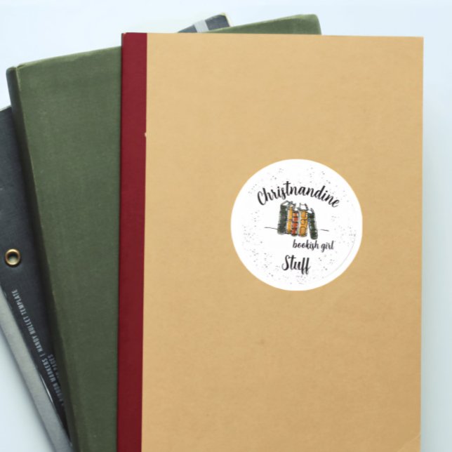 Custom Name Book Lover Sticker (Creator Uploaded)