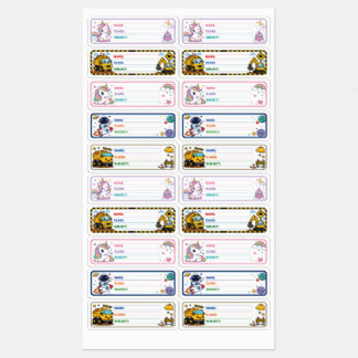 Custom Name Book with Cute Characters
