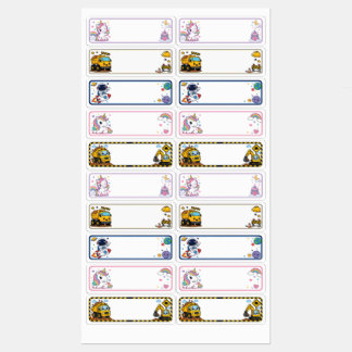 Custom Name Book with Cute Characters