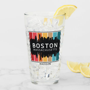 Custom Name Boston Massachusetts Glass