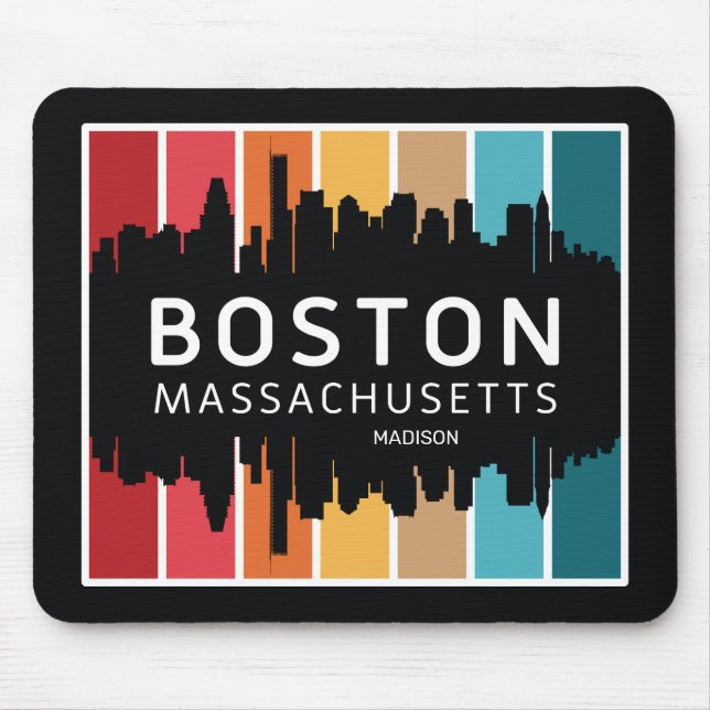 Custom Name Boston Massachusetts Mouse Pad (Front)