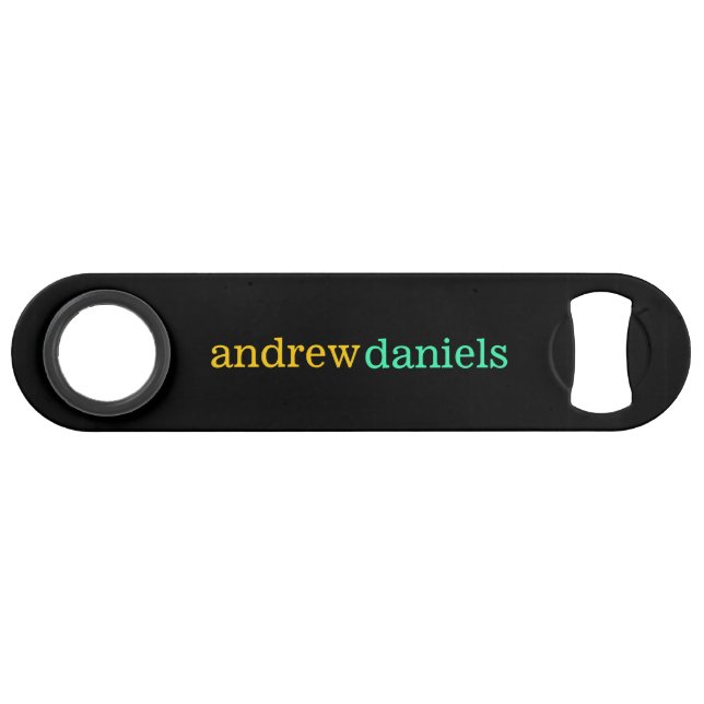 Custom name bottle opener (Front (Horizontal))