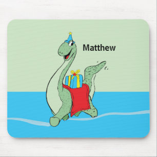 Custom Name, Boy, Birthday Dinosaur Mouse Pad