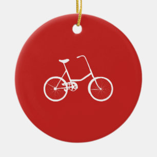 Custom Name Boys Bike Ceramic Ornament