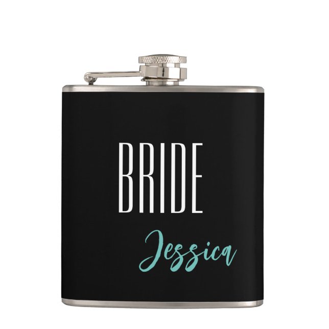 Custom Name Bride Flask (Front)