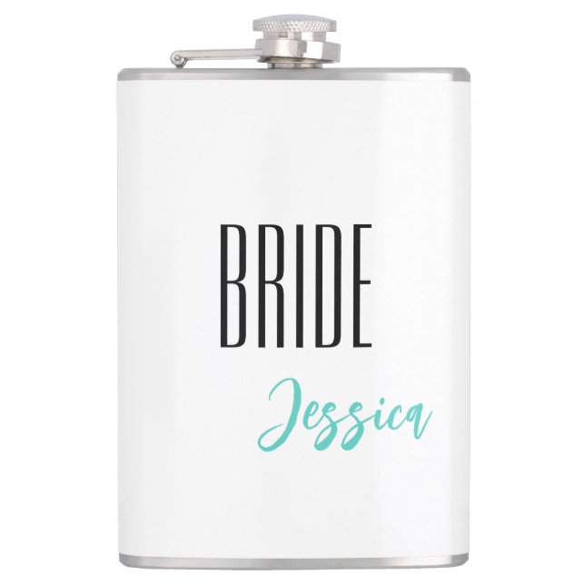 Custom Name Bride Flask (Front)