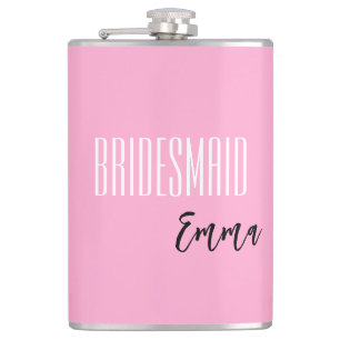 Custom Name Bridesmaid Flask