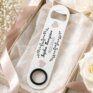 Custom Name Bridesmaid   Modern Minimalist Script 