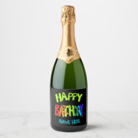 Custom Name Bright and Happy Birthday