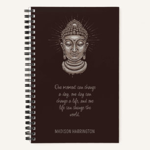 Custom Name & Buddha Quotes Notebook