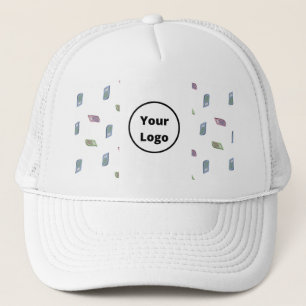 Custom name calculator pattern trucker hat