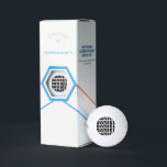 Custom name Callaway super soft golf ball gift set<br><div class="desc">Custom name Callaway super soft golf ball gift set. Black and white typography design. Personalise with your own name. Cool Birthday or Christmas gift idea for golfer, golfing fans, players, coach, instructor, caddie master, marshal, coworker, boss, friend, husband, dad, wife etc. Black or custom colour text. Also available on cheaper...</div>