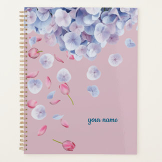 Custom Name Calm Aesthetic Floral Planner
