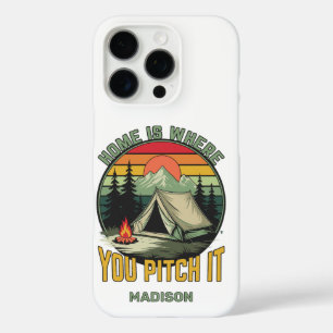 Custom Name Camping iPhone 16 Pro Case