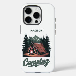 Custom Name Camping iPhone 16 Pro Case