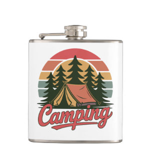Custom Name Camping Hip Flask