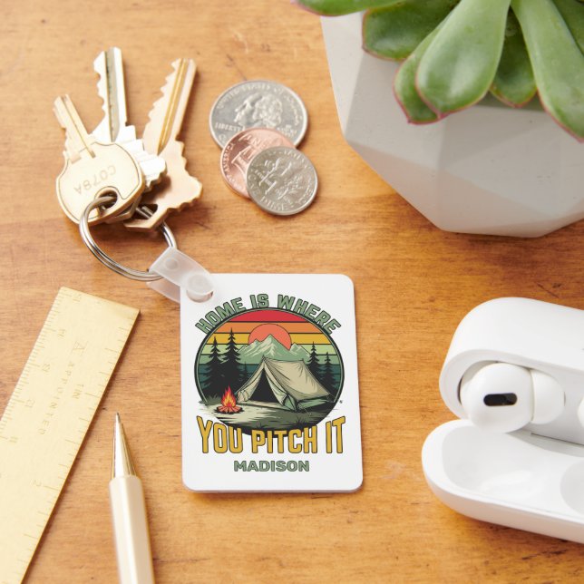 Custom Name Camping Key Ring (Desk)