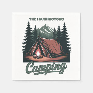 Custom Name Camping Napkin