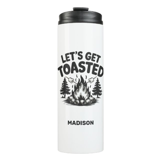 Custom Name Camping Thermal Tumbler (Front)