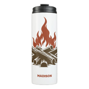 Custom Name Camping Thermal Tumbler