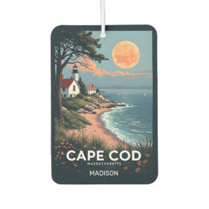 Custom Name Cape Cod Massachusetts Car Air Freshener
