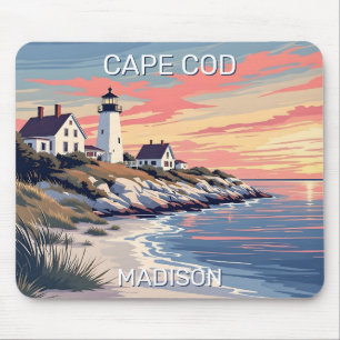 Custom Name Cape Cod Massachusetts Mouse Pad