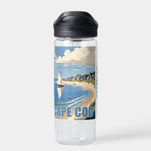 Custom Name Cape Cod Massachusetts Water Bottle