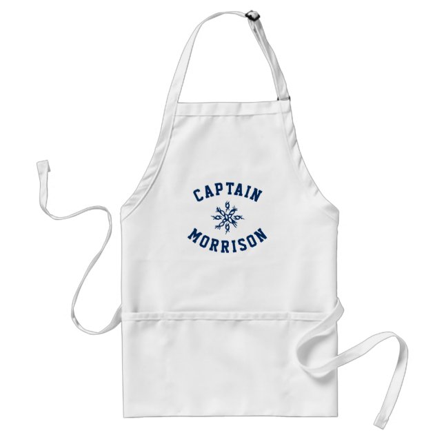 Custom Name Captain nautical sailing rope knots Standard Apron (Front)