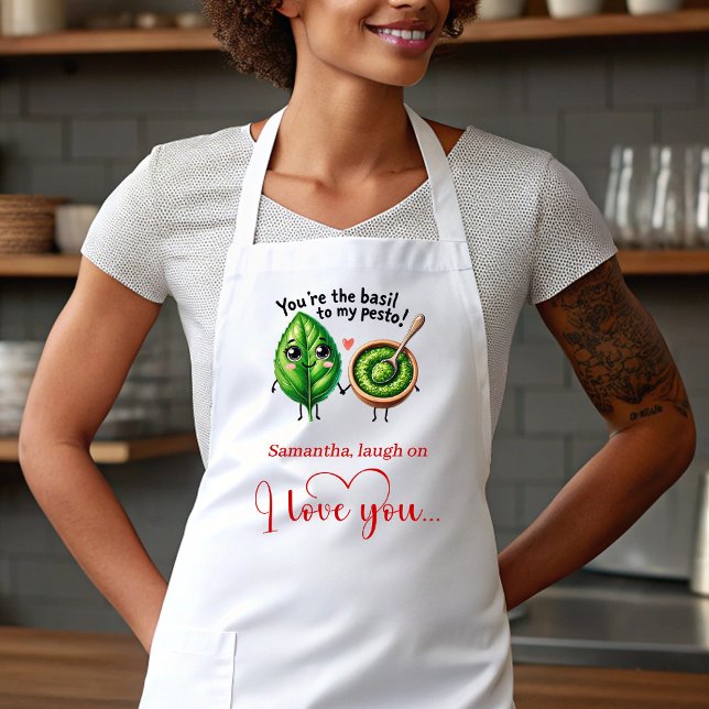 Custom Name Cartoon Food Sweet Love Gift Apron (Custom Name Cartoon Food Sweet Love Gift Apron)