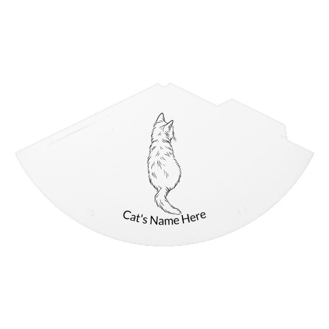 Custom Name Cat Birthday Party Hat (Front)