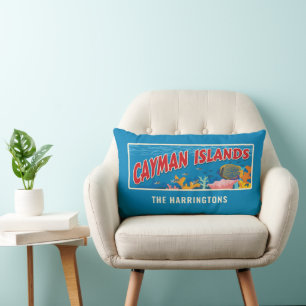 Custom Name Cayman Islands Lumbar Cushion