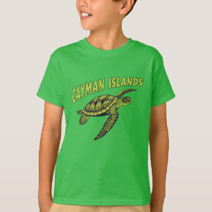 Custom Name Cayman Islands Turtle T-Shirt