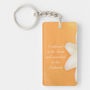 Custom Name, Celebrating RCIA Congratulations Lily Key Ring