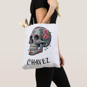 Custom Name Celebration of Life and Death Tote Bag
