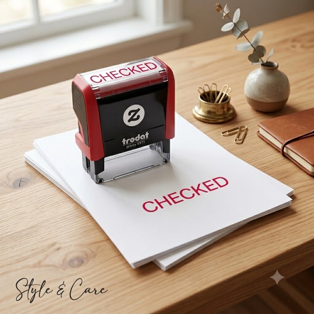 Custom Name Checked Mark Self Ink Stamp Tool (Custom Name Checked Mark Self Ink Stamp Tool)